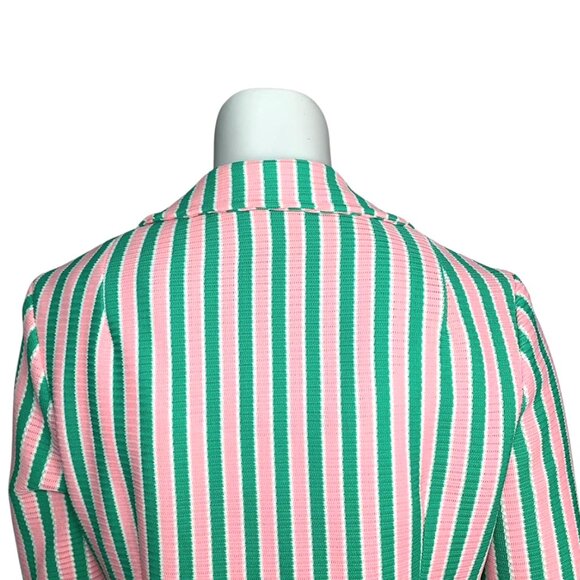 VINTAGE BODIN KNITS Striped Palm Beach Blazer - Picture 5 of 8